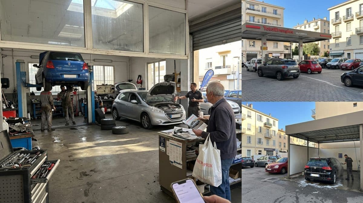 Illustration générée : A vendre fonds de commerce garage automobile sation service
