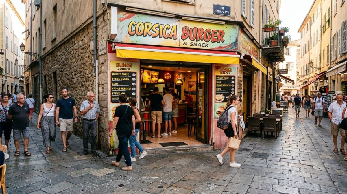 Illustration générée : Commerce de restauration rapide ajaccio centre ville - possibilite de location gerance achat