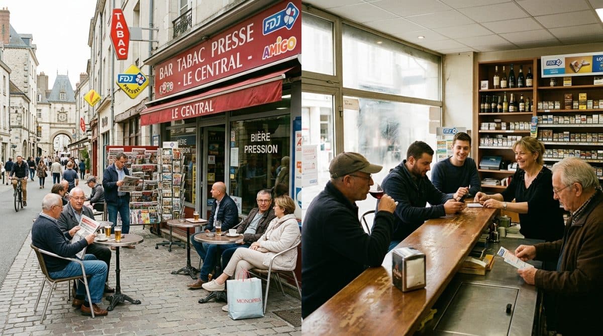 Illustration générée : A vendre bar tabac presse FDJ a bourges