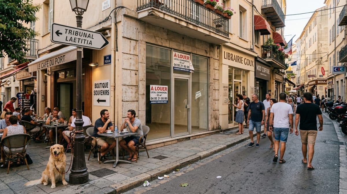 Illustration générée : Bien en location tous commerces secteur tribunal laetitia