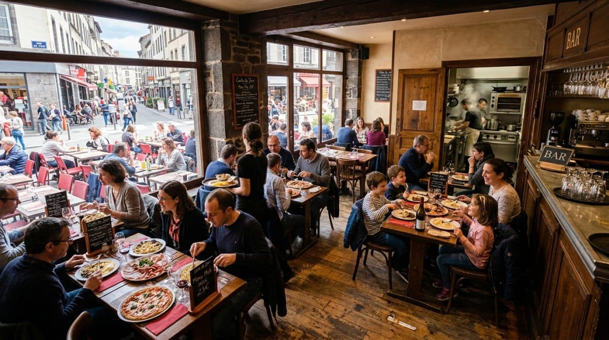 Illustration générée : A vendre bar restaurant a clermont ferrand