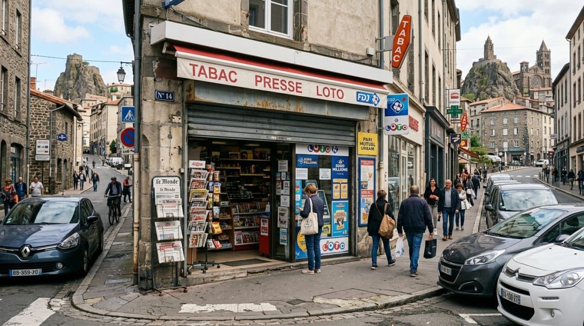 Illustration générée : TABAC PRESSE LOTO FDJ à 25 min du Puy en Velay
