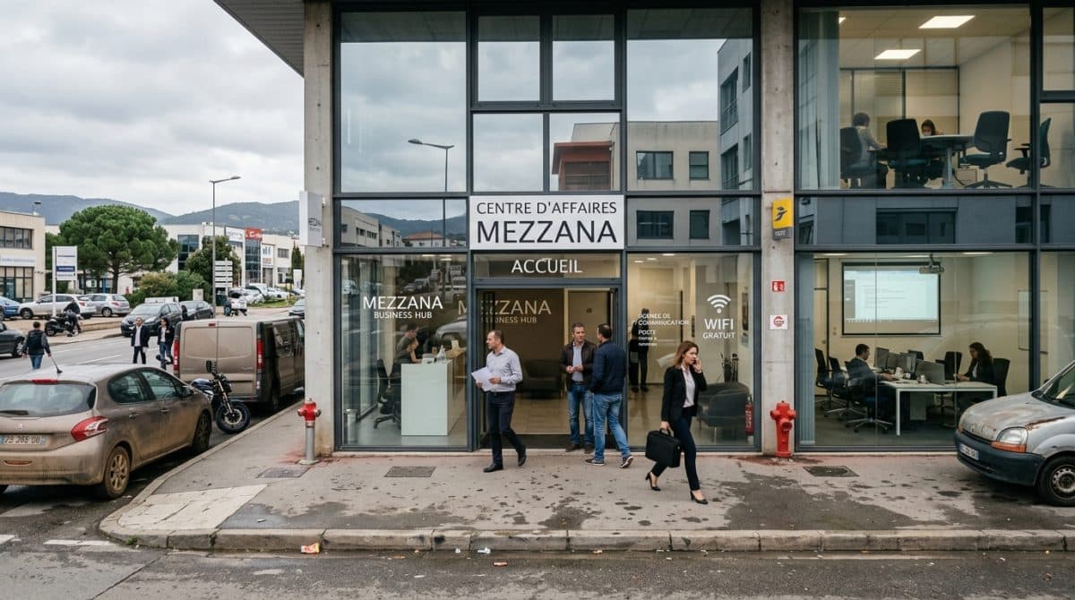 Illustration générée : Murs commerciaux ZI baleone