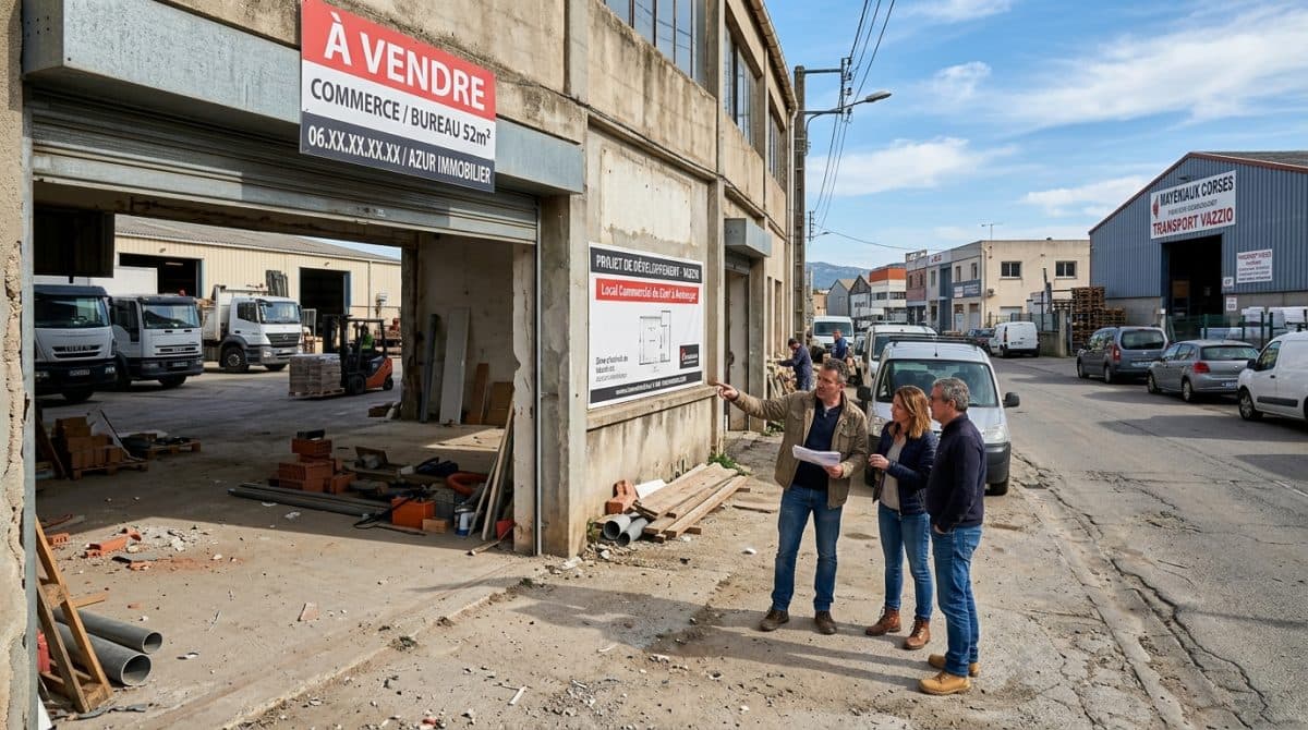 Illustration générée : A vendre murs commerciaux vazzio