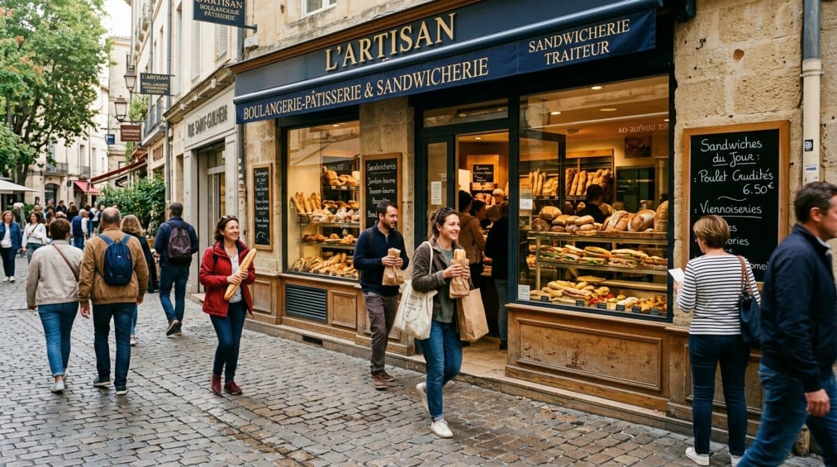 Illustration générée : Boulangerie-pâtisserie 180 m² Montpellier Prix d'entrée 100 K€