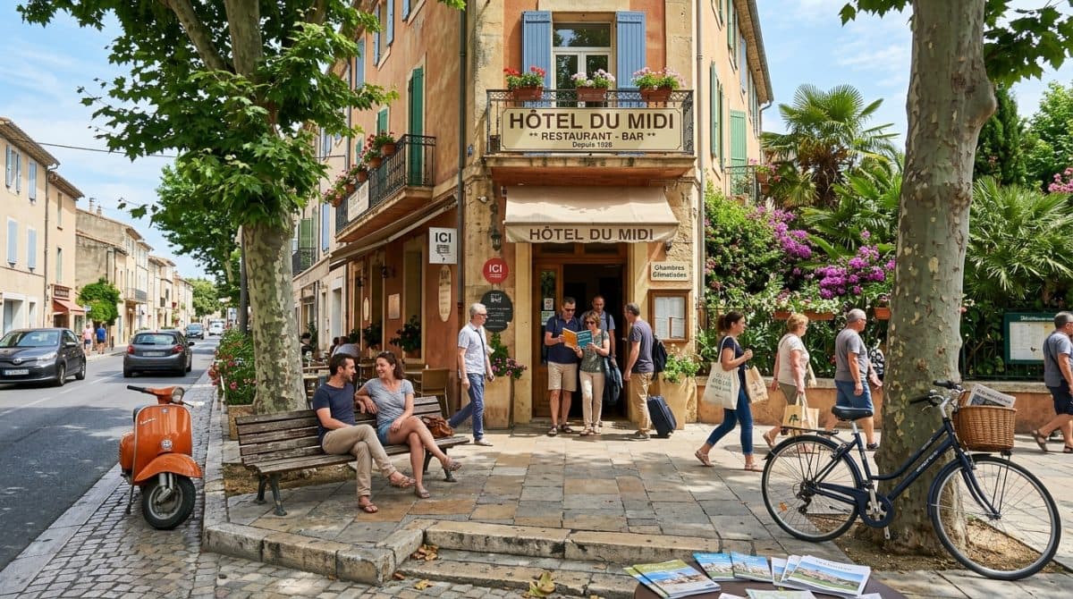 Illustration générée : Opportunité d'investissement murs commerciaux hotel sur mauguio