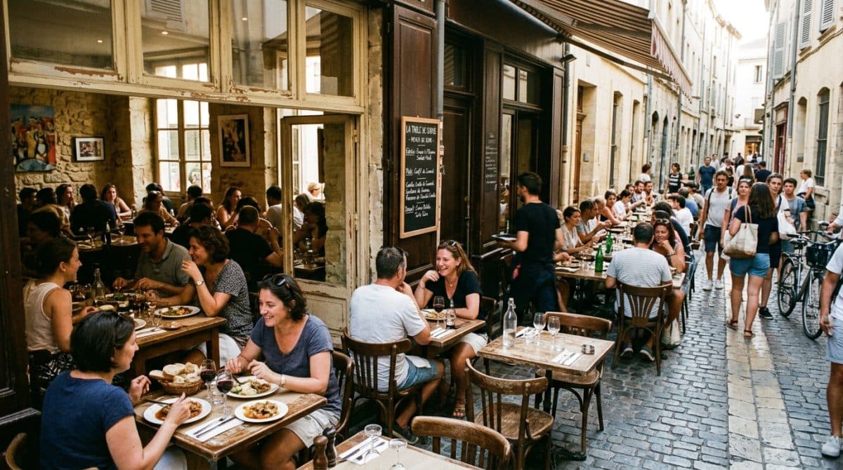 Illustration générée : Magnifique fonds de commerce de restaurant au coeur de montpellier