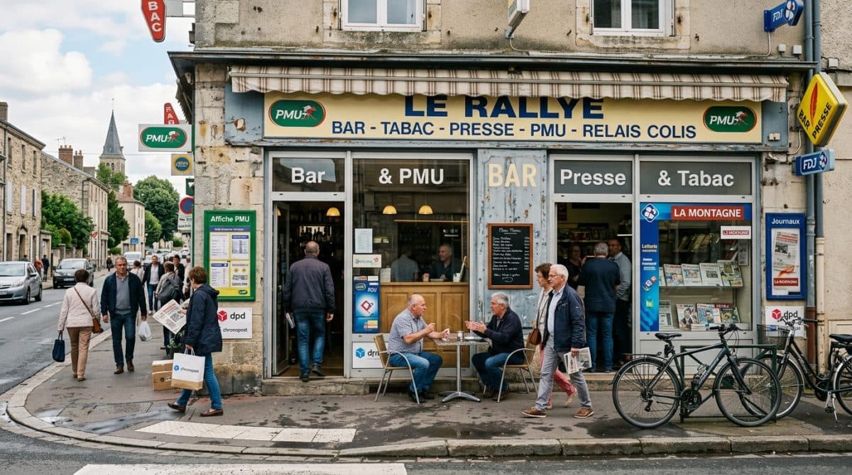 Illustration générée : Tabac presse avec logement a 10mn de moulins