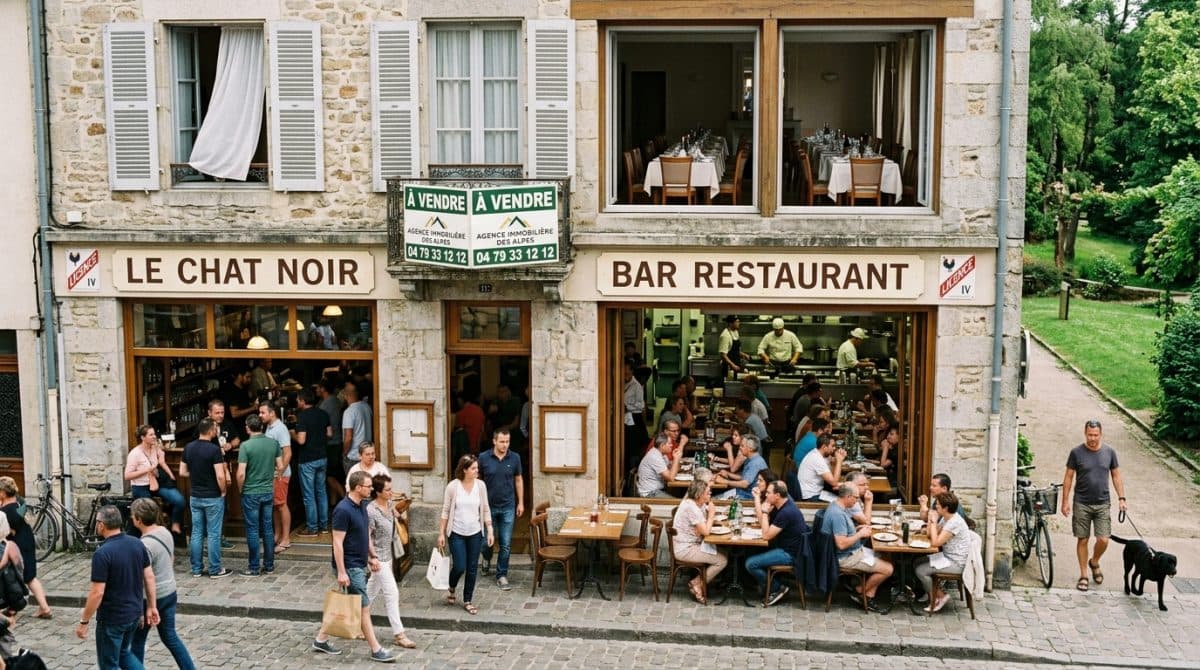 Illustration générée : MURS COMMERCIAUX AVEC BAR RESTAURANT LICENCE 4 proche THIERS