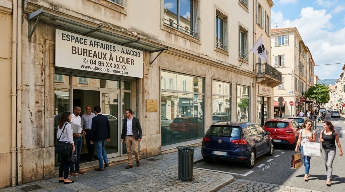Illustration générée : A louer bureaux agences secteur rocade