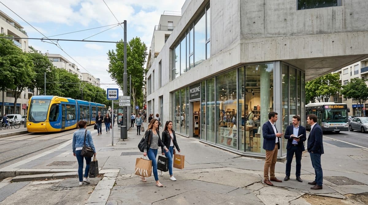 Illustration générée : 🏢 À VENDRE – Murs commerciaux libres à Montpellier