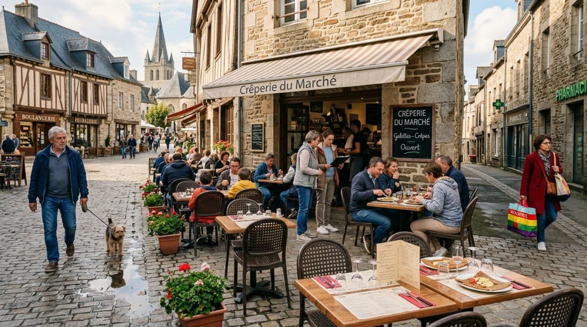 Illustration générée : Creperie terrasse Morbihan