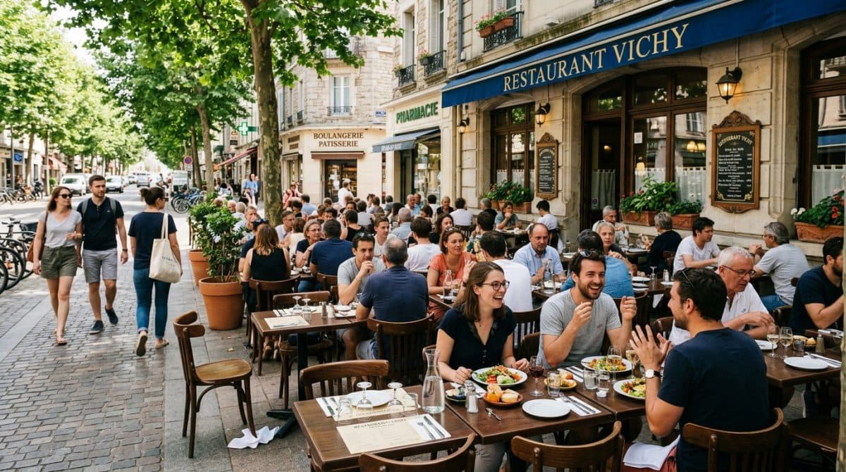 Illustration générée : Restaurant Vichy à Vendre