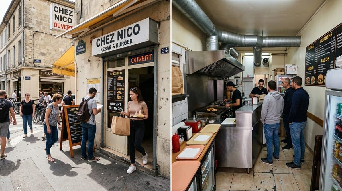 Illustration générée : A vendre droit de restauration rapide avec extraction Castelnau le lez