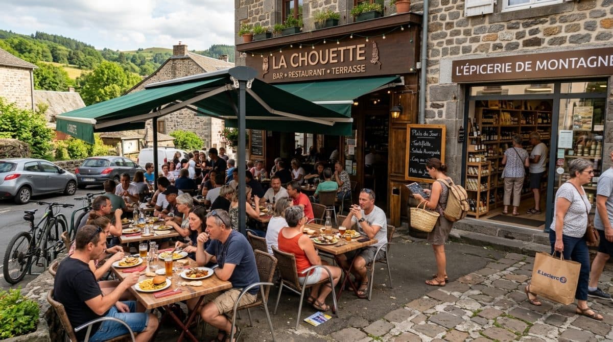 Illustration générée : Bien immobilier occupe avec bar restaurant indissociable a vendre