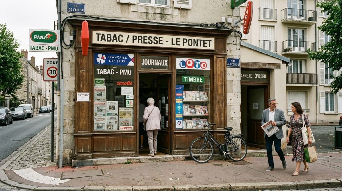 Illustration générée : A vendre Tabac Presse Murs et Fonds 03100