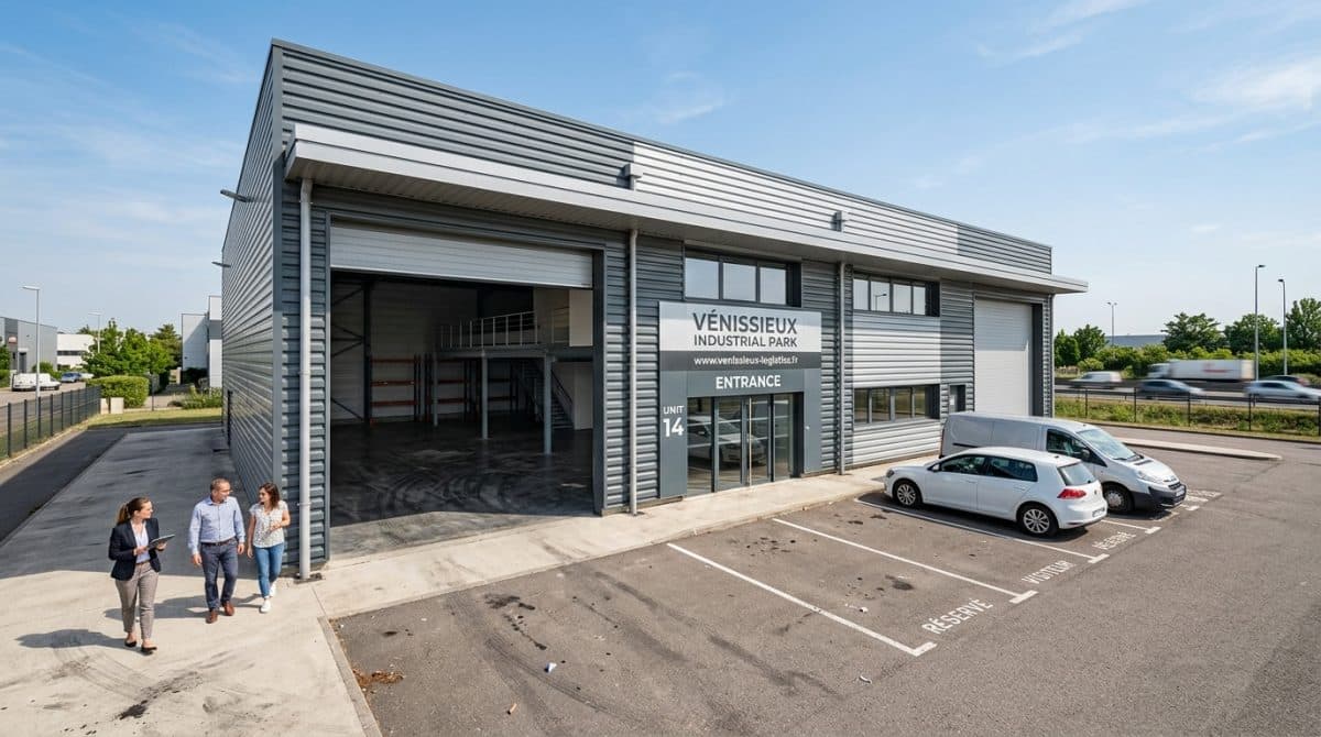 Illustration générée : Entrepôt Libre 151 m² Vénissieux