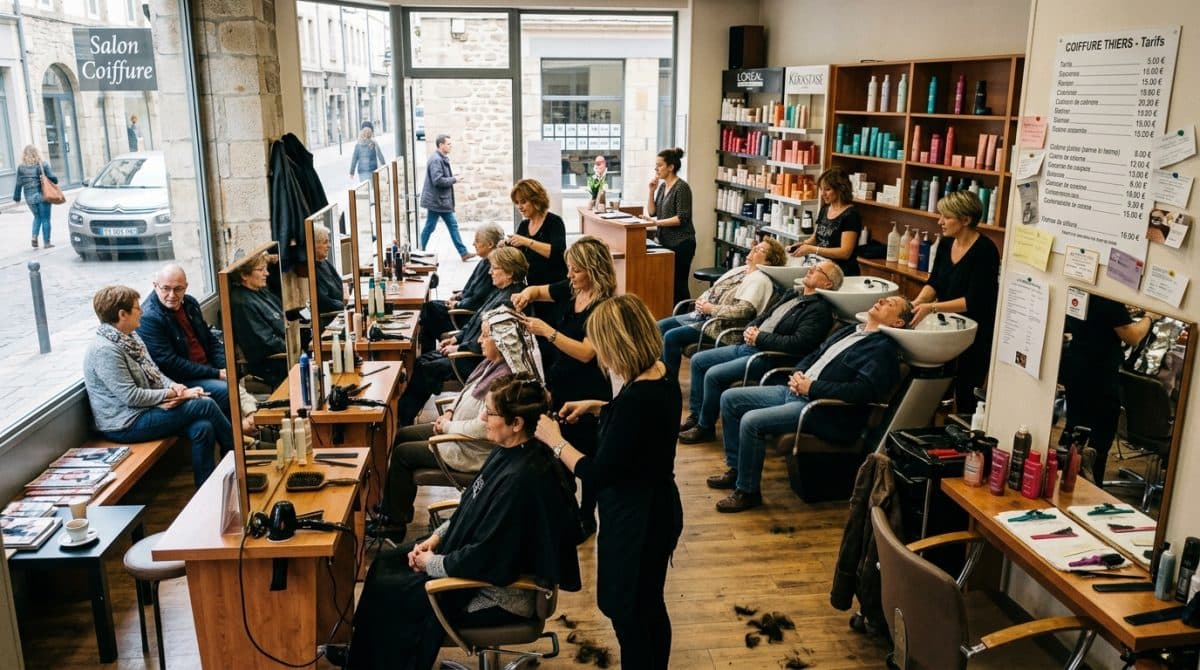 Illustration générée : Salon de coiffure a vendre a thiers