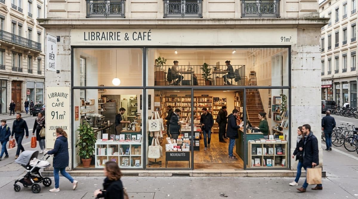 Illustration générée : Murs Commerciaux 91 m² Lyon 6