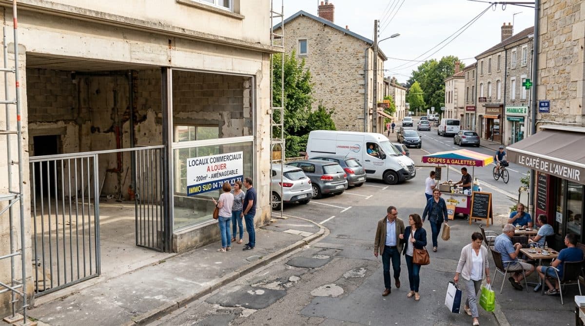 Illustration générée : A louer - Local brut 200 m² avec stationnement - Creuzier le Neuf (03300)
