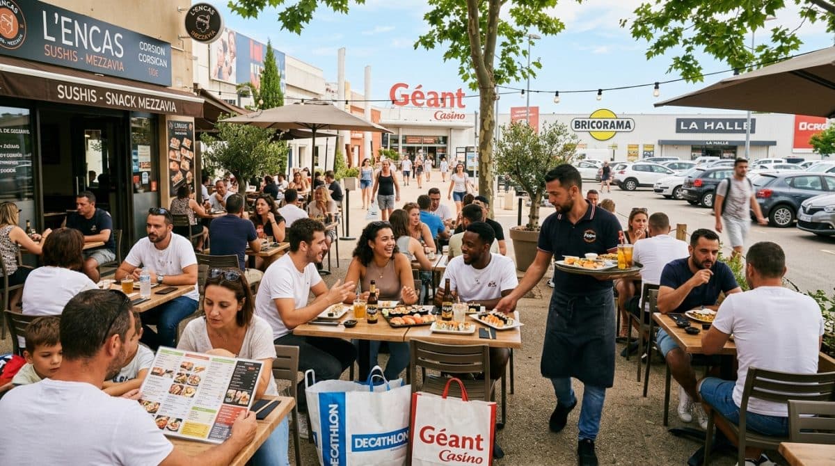 Illustration générée : A ceder mezzavia restaurant snack