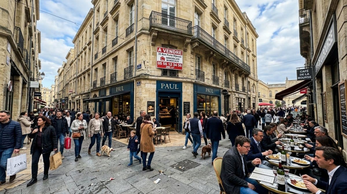 Illustration générée : A ceder murs commerciaux loues