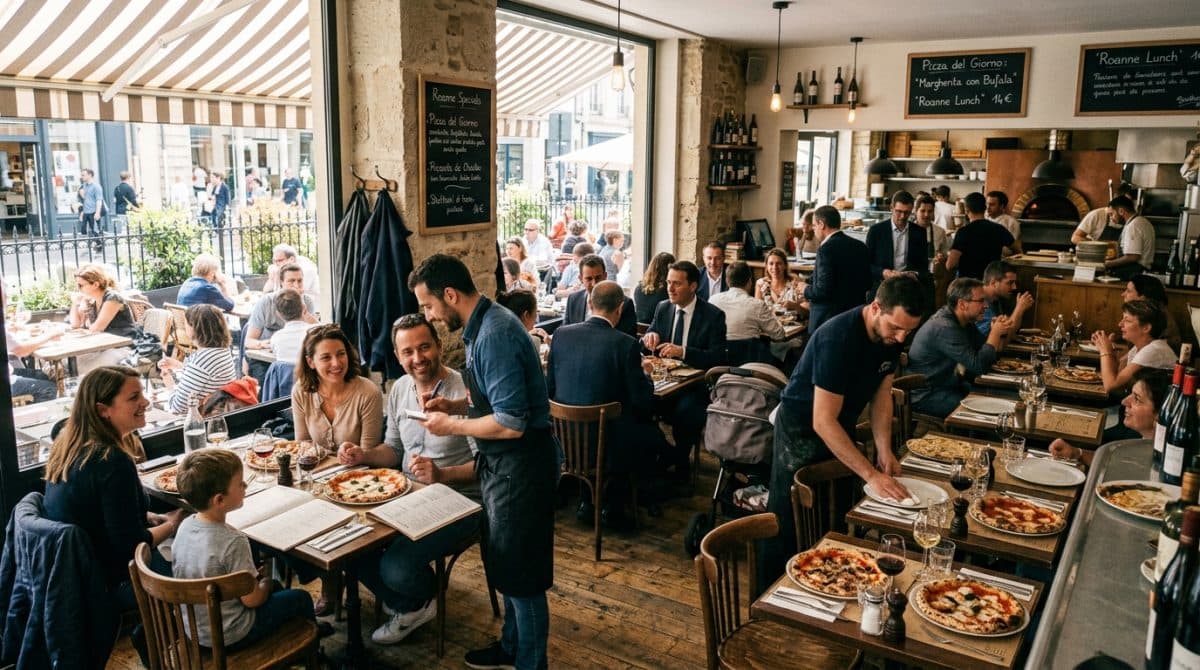 Illustration générée : A vendre murs commerciaux de restaurant sur roanne