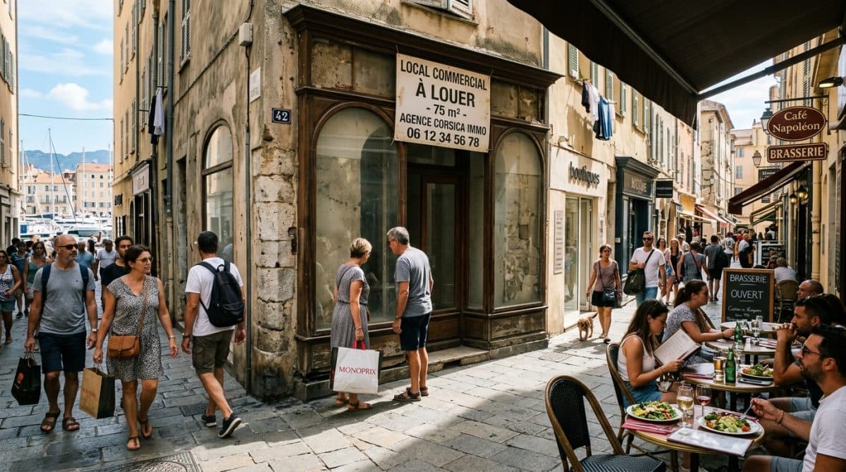 Illustration générée : Location pure ajaccio vieux port