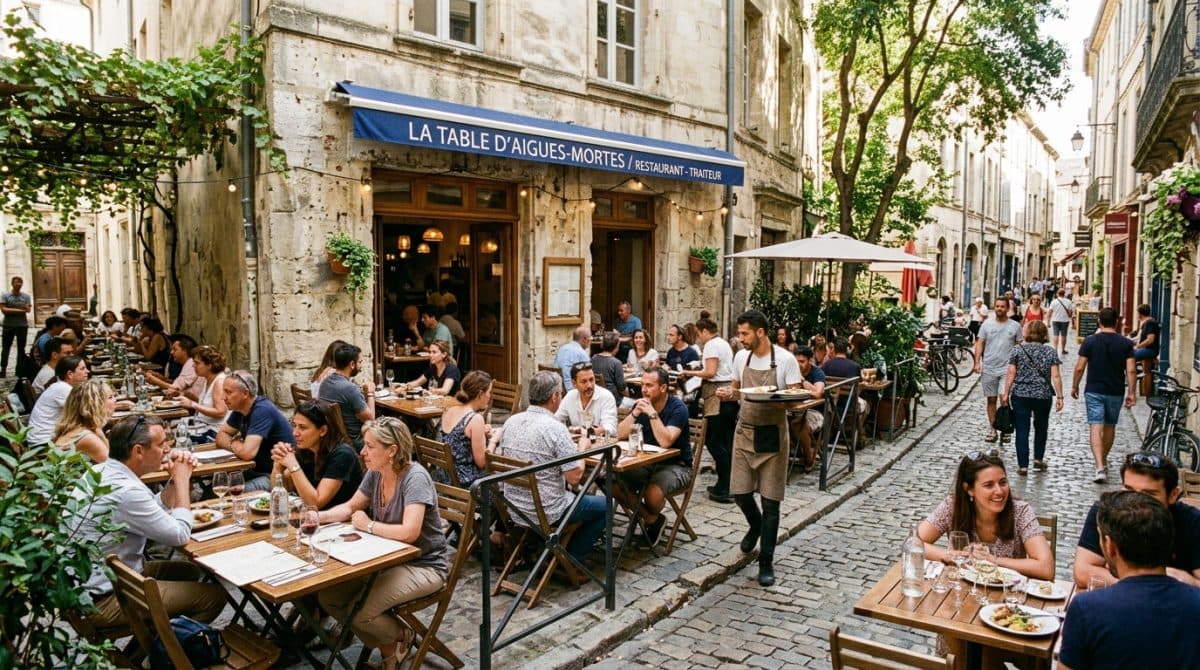Illustration générée : À vendre - restaurant - traiteur à aigues mortes