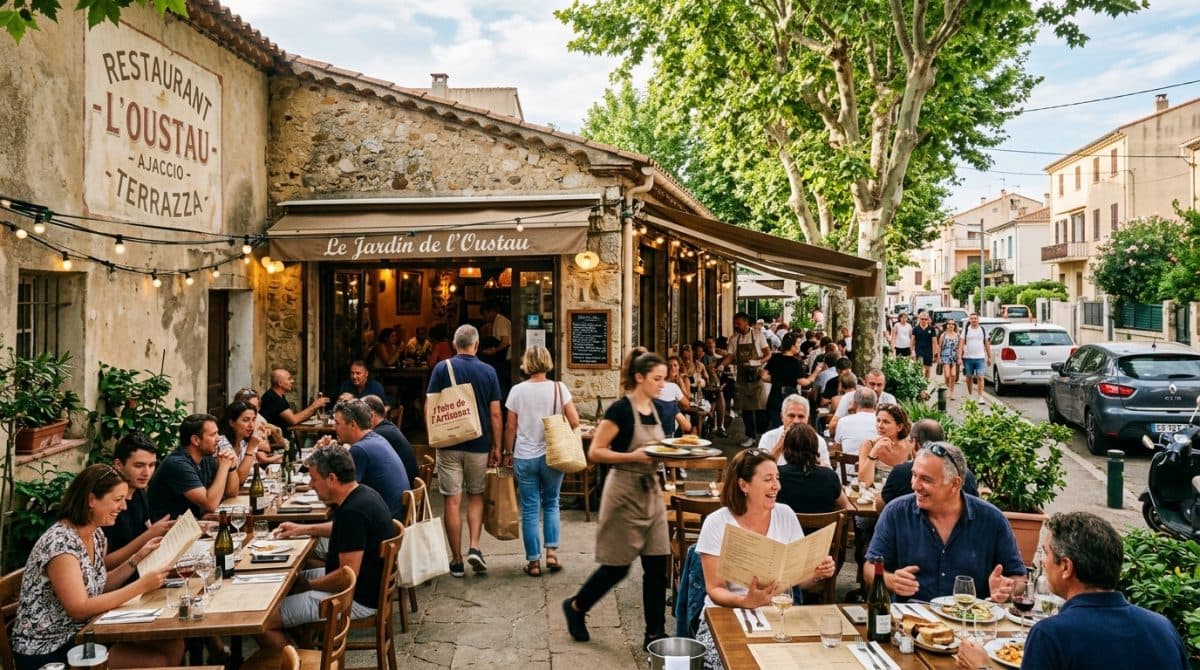 Illustration générée : A ceder restaurant ajaccio rive sud