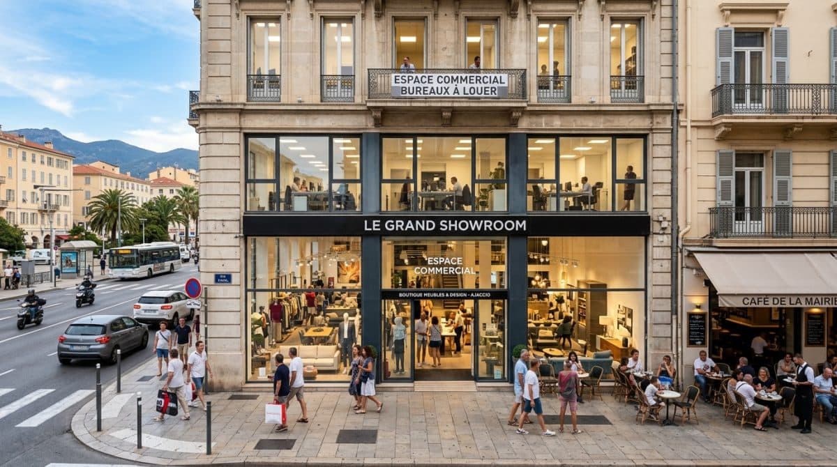 Illustration générée : Vente murs commerciaux
