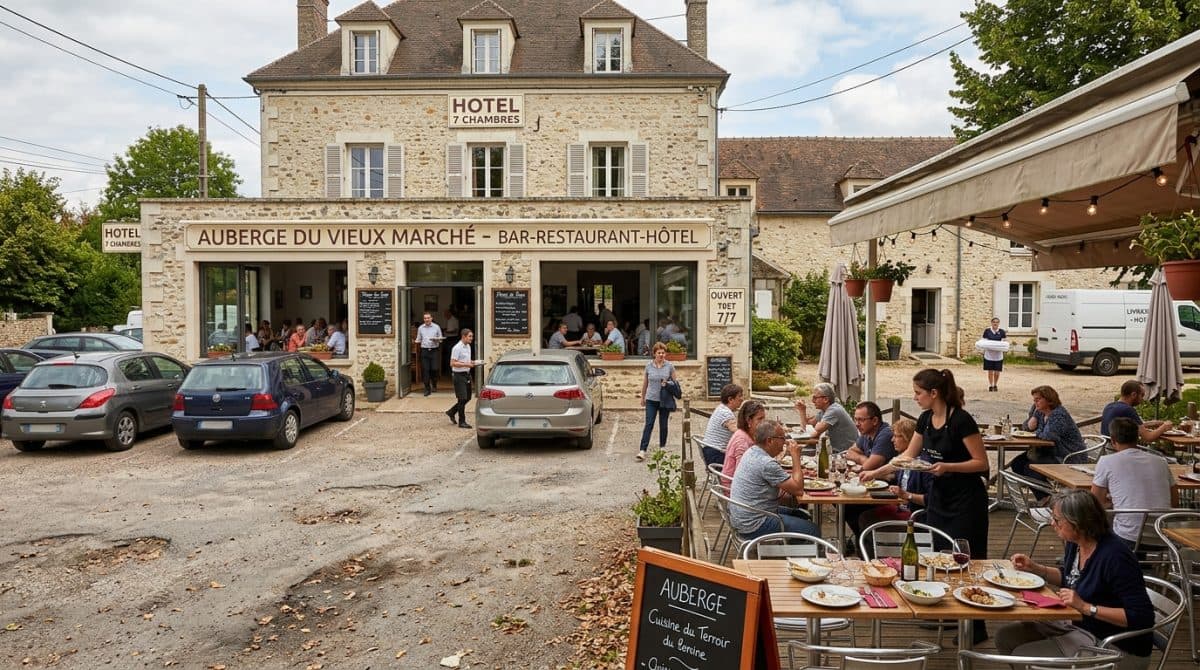 Illustration générée : 45 min d'ORLEANS Bar, restaurant, Hotel, Parkings et appartements.