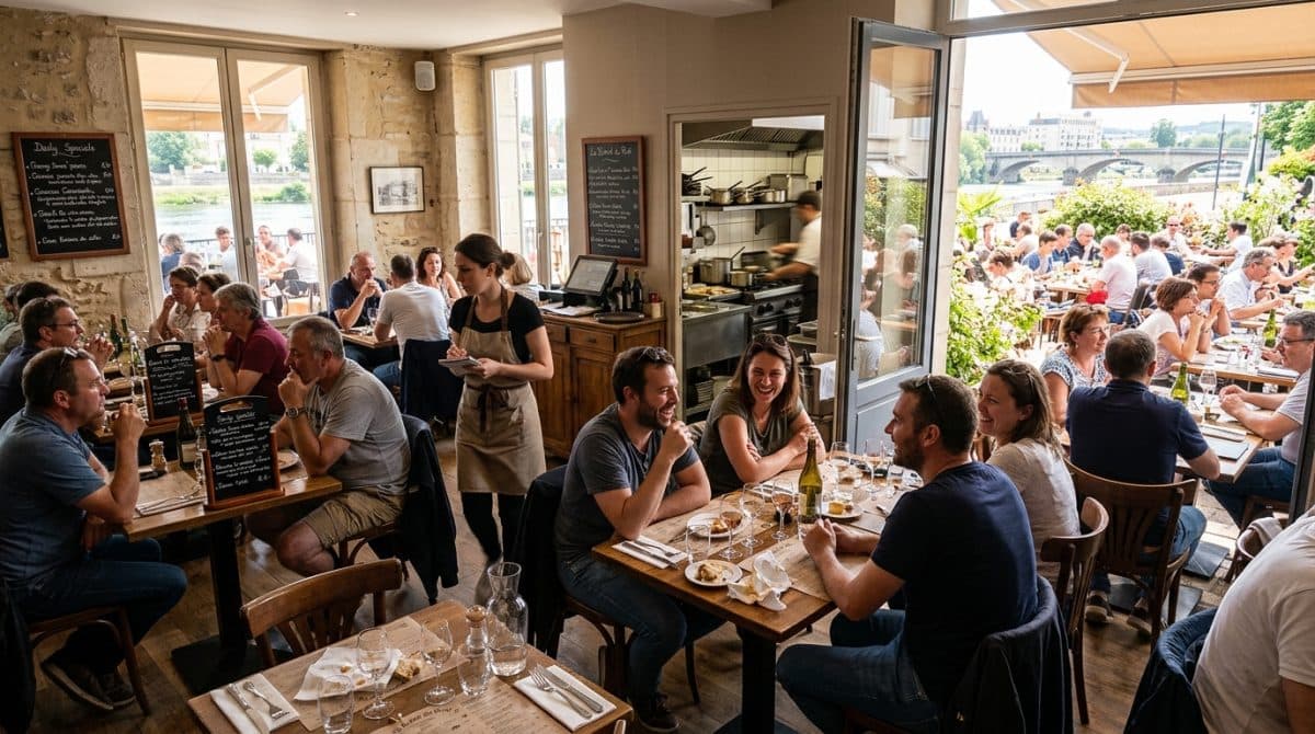 Illustration générée : .À vendre fonds de commerce de restauration – Secteur Vichy