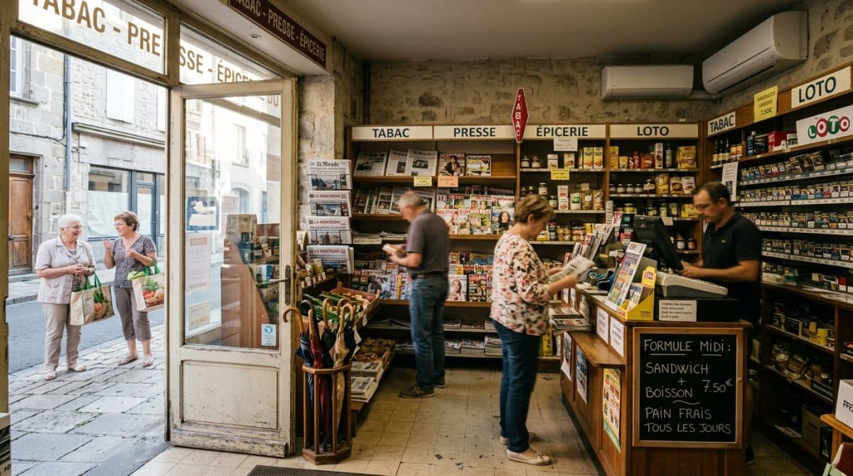 Illustration générée : Tabac presse epicerie