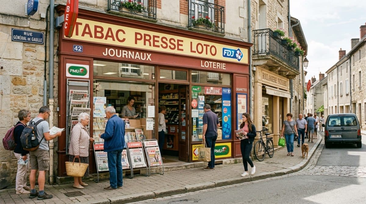 Illustration générée : A vendre un tabac presse a 20 mn de moulins