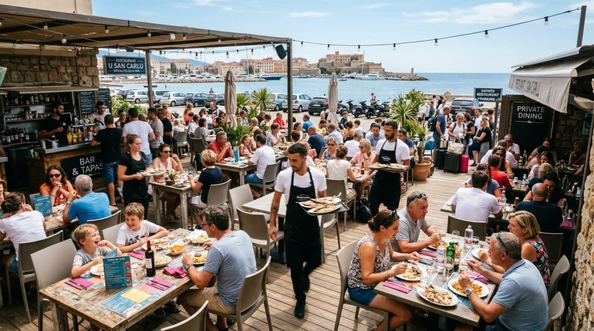 Illustration générée : Location gerance restaurant bord de mer