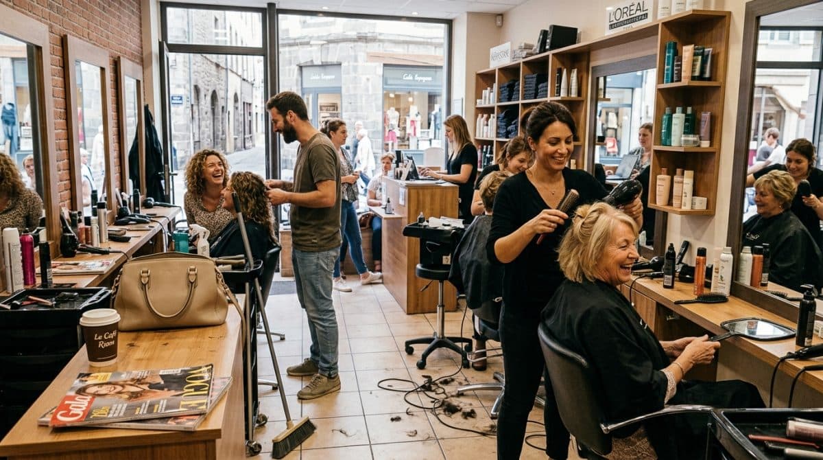 Illustration générée : Esthétique, Coiffure · RIOM