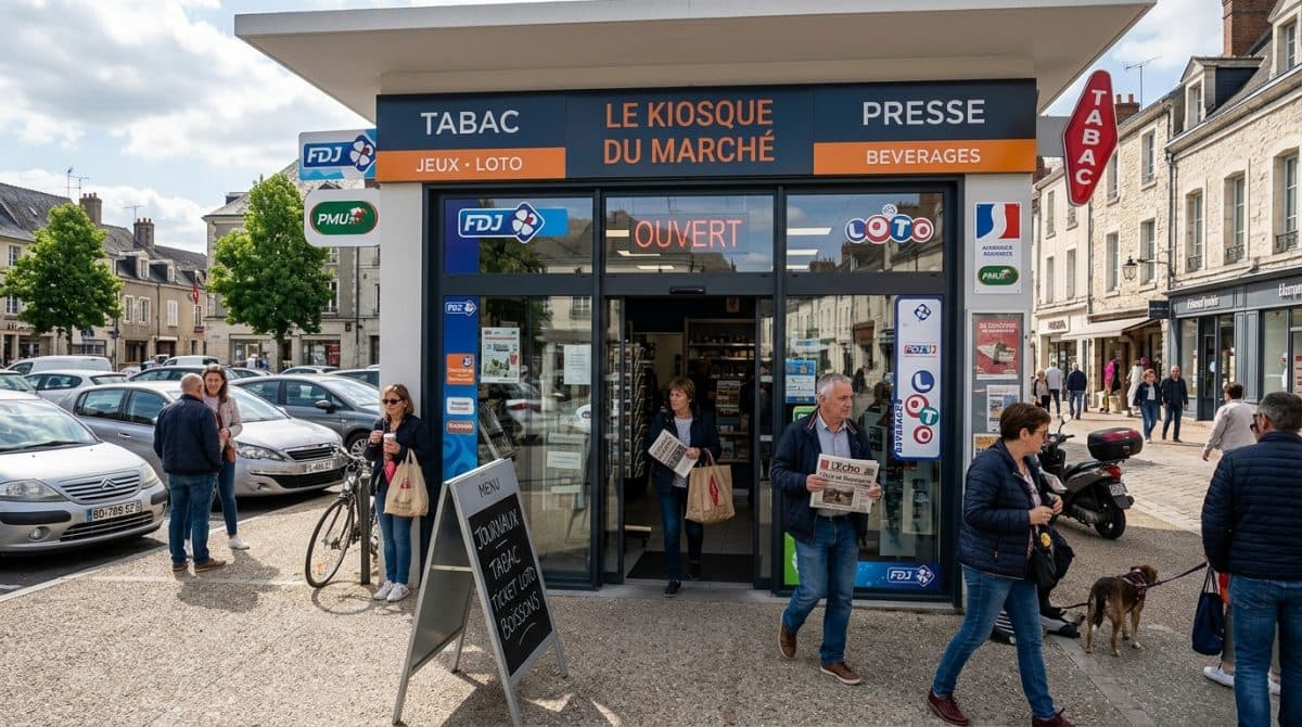 Illustration générée : Tabac presse FDJ a vendre a 15 min de bourges