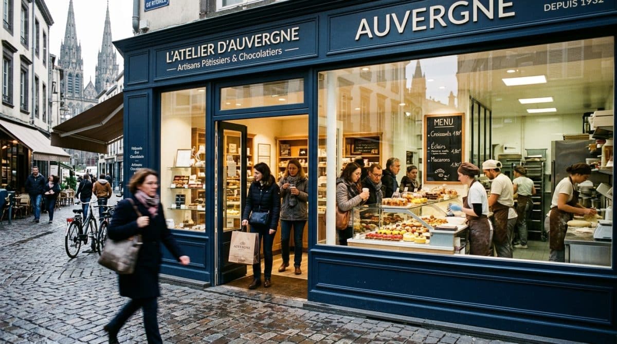 Illustration générée : A vendre patisserie chocolaterie centre ville clermont ferrand