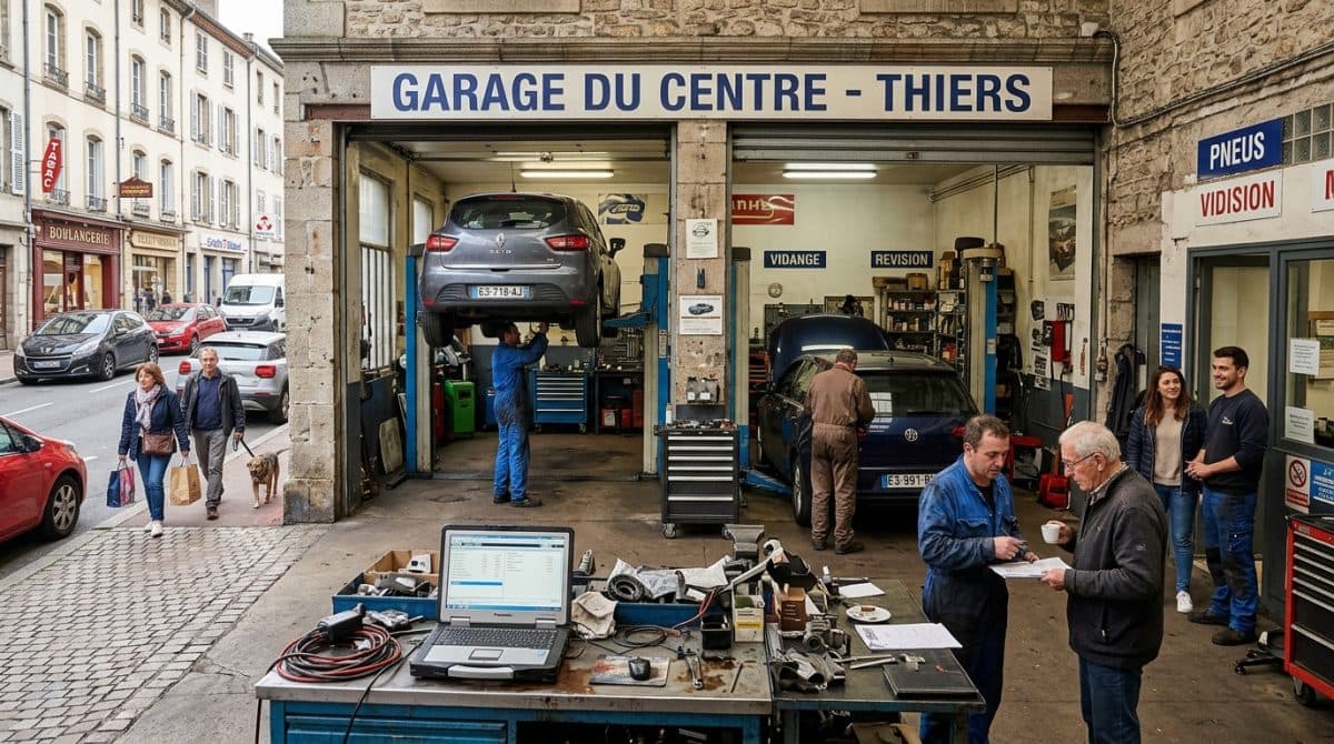 Illustration générée : Fonds de commerce Garage Automobile Toutes Marques