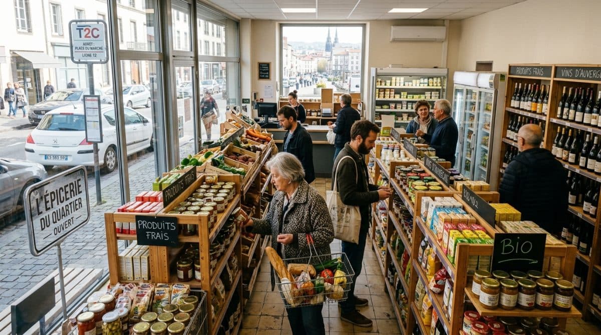 Illustration générée : Epicerie a vendre a 10 minutes de clermont-ferrand