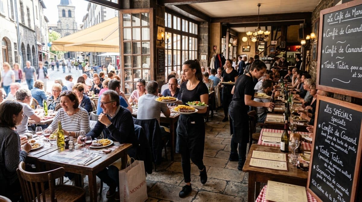Illustration générée : Restaurant à saisir à 20 min d'Issoire