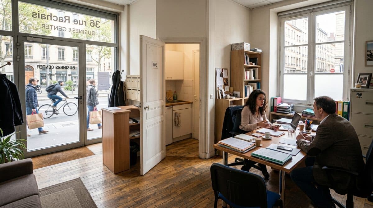 Illustration générée : Bureau 26 m² Lyon 7