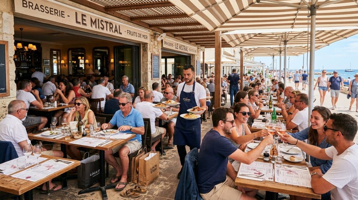 Illustration générée : A vendre Restaurant Licence IV face a la mer