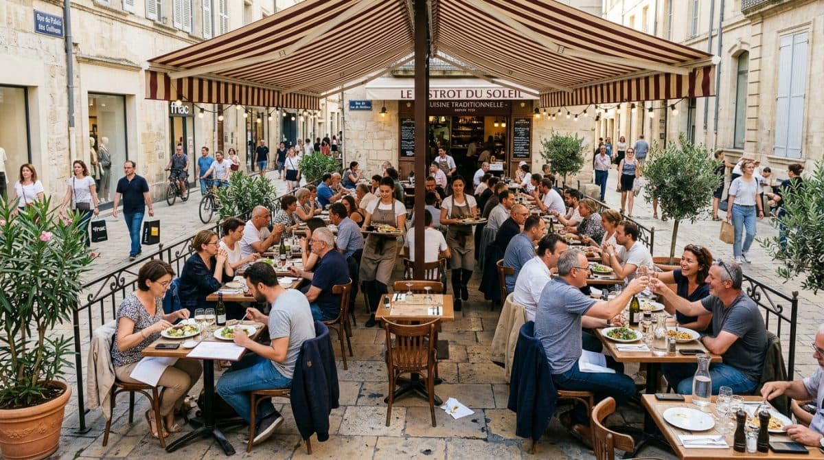 Illustration générée : Fonds de commerce restaurant montpellier N°1
