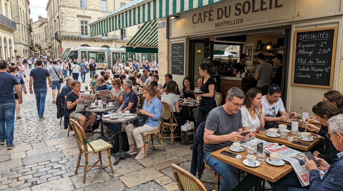 Illustration générée : A vendre Coffee Shop MONTPELLIER