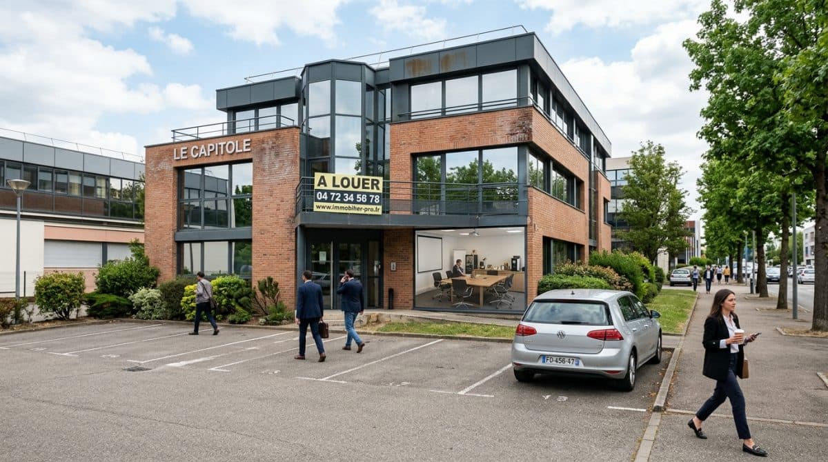 Illustration générée : Bureaux à louer 8 m² Vénissieux