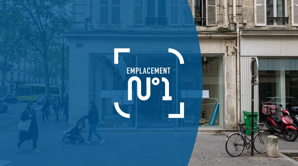 Illustration générée : Magnifique local en angle sur axe très passant