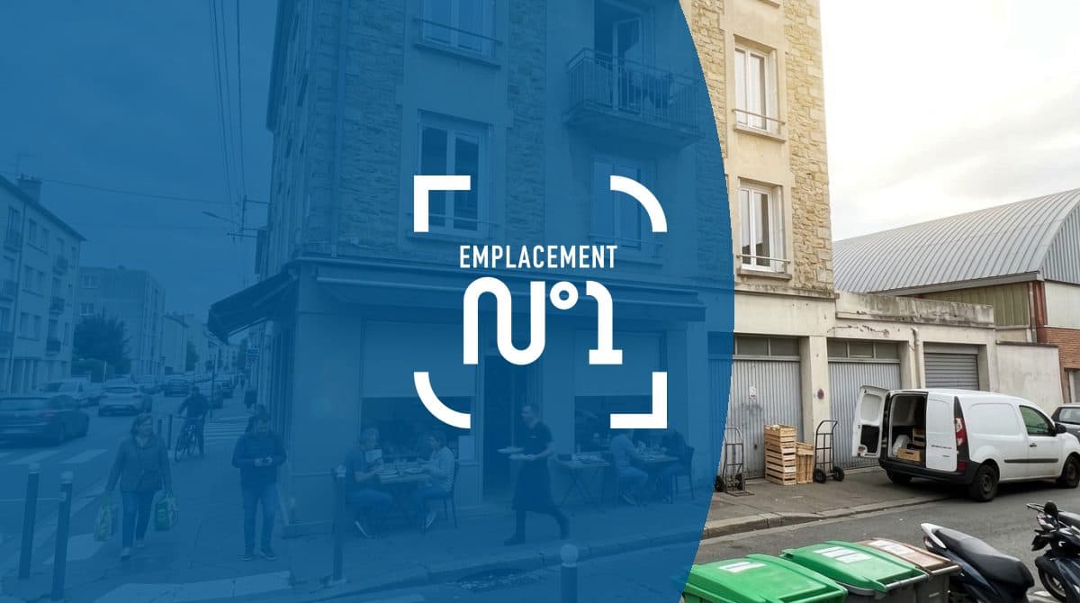 Illustration générée : Murs avec restaurant et appartements