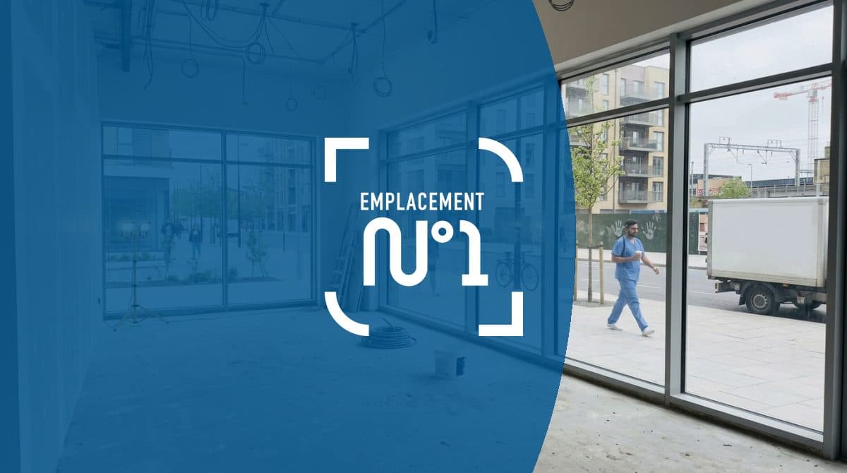 Illustration générée : Local 100 m2